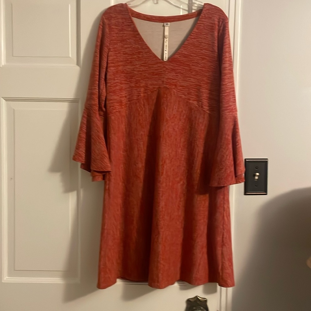 Uncle Frank bell sleeve dress with empire waist. Pre-owned. Size XS